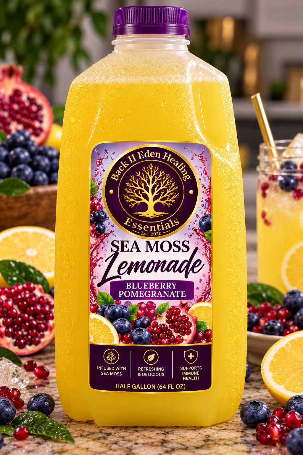 Half Gallon Sea Moss Lemonade